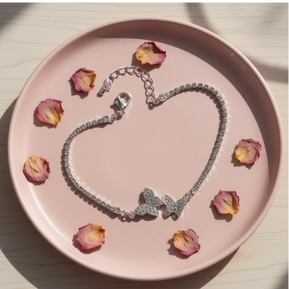 Flutter & Shine - Crystal Butterfly Bracelet