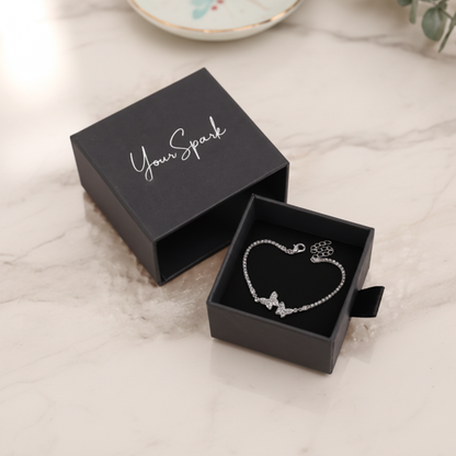 Flutter & Shine - Crystal Butterfly Bracelet